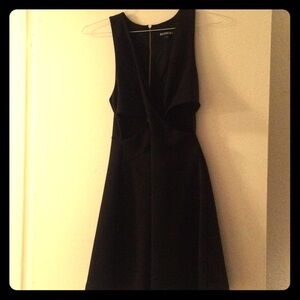 Express Black Vneck Dress